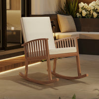 Comfortable Wooden Rocking Chair For Relaxation And Style