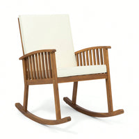 Comfortable Wooden Rocking Chair For Relaxation And Style