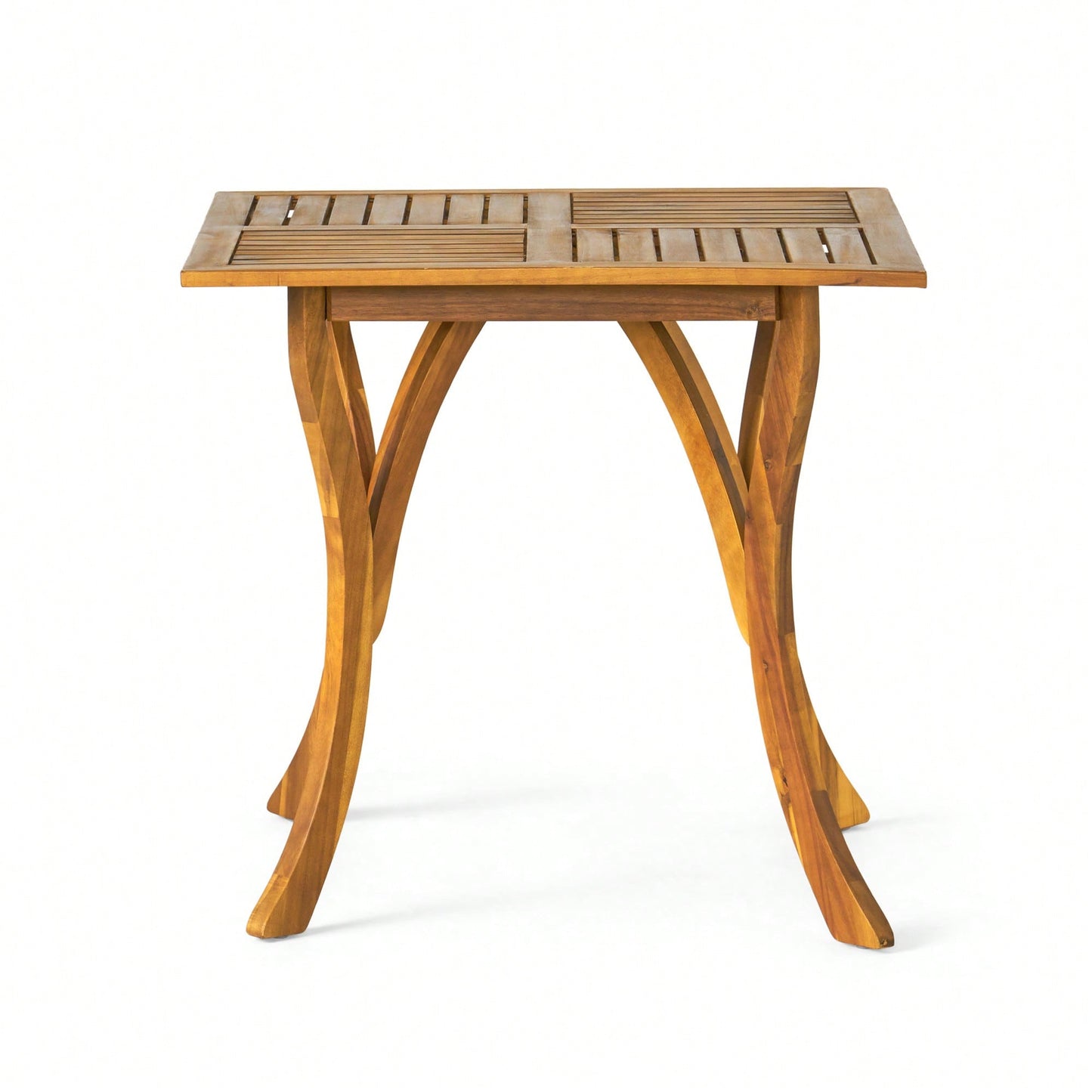 Rustic 31.5 Inch Square Wooden Dining Table For Modern Home Decor