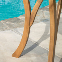Rustic 31.5 Inch Square Wooden Dining Table For Modern Home Decor