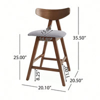 Modern Adjustable Counter Stool Set Of 2 With Comfortable Cushion And Stylish Design For Kitchen Island Or Bar