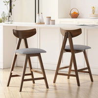 Modern Adjustable Counter Stool Set Of 2 With Comfortable Cushion And Stylish Design For Kitchen Island Or Bar
