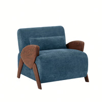 Stylish Modern Accent Armchair With Plush Cushions And Comfortable Armrests For Living Room Bedroom Or Office