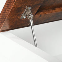 Multi-Functional Vintage White Coffee Table With Lifting Mechanism For Living Room 90CM
