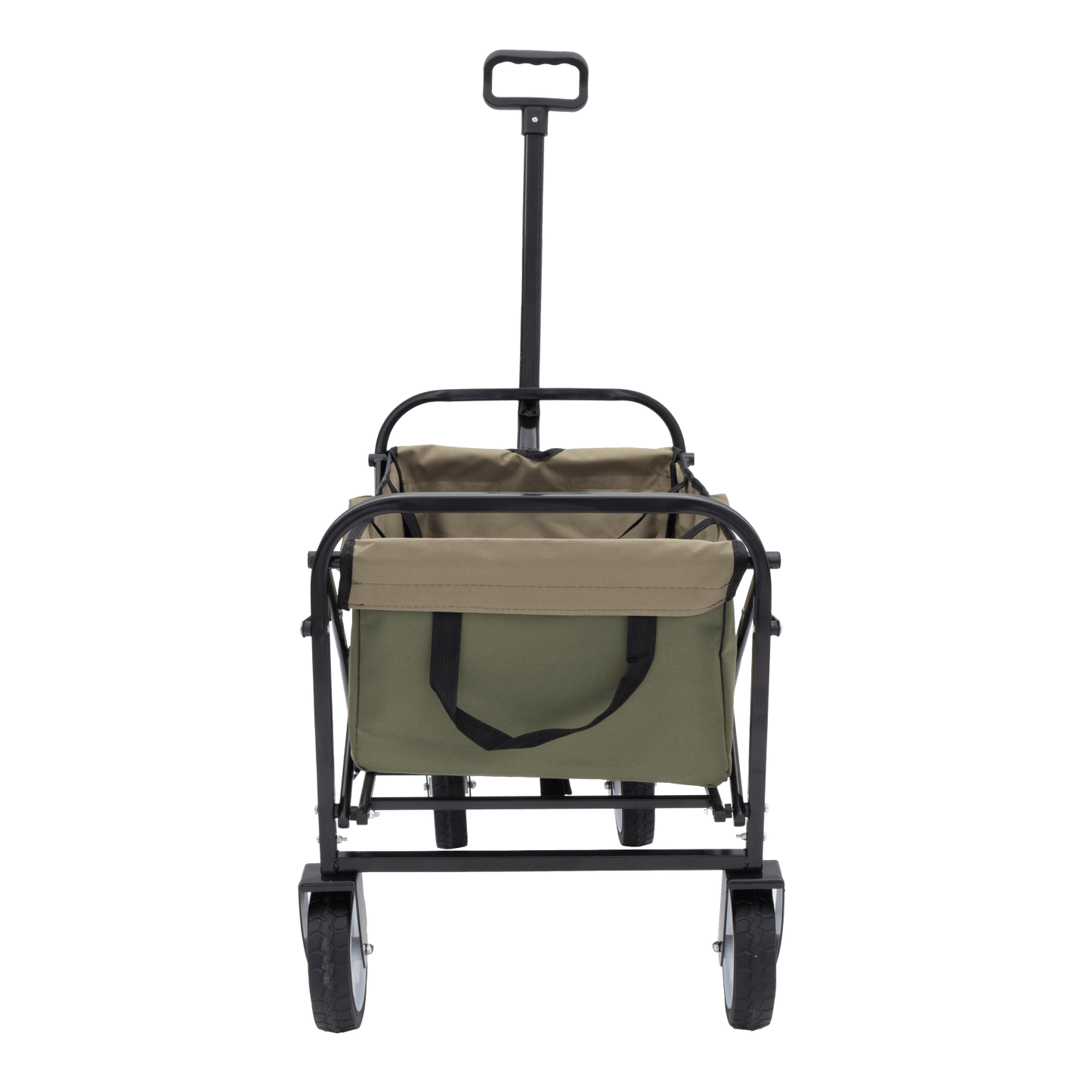 Collapsible Utility Wagon Cart with Strapping System, Supports 225lbs All-Terrain Wheels Purple