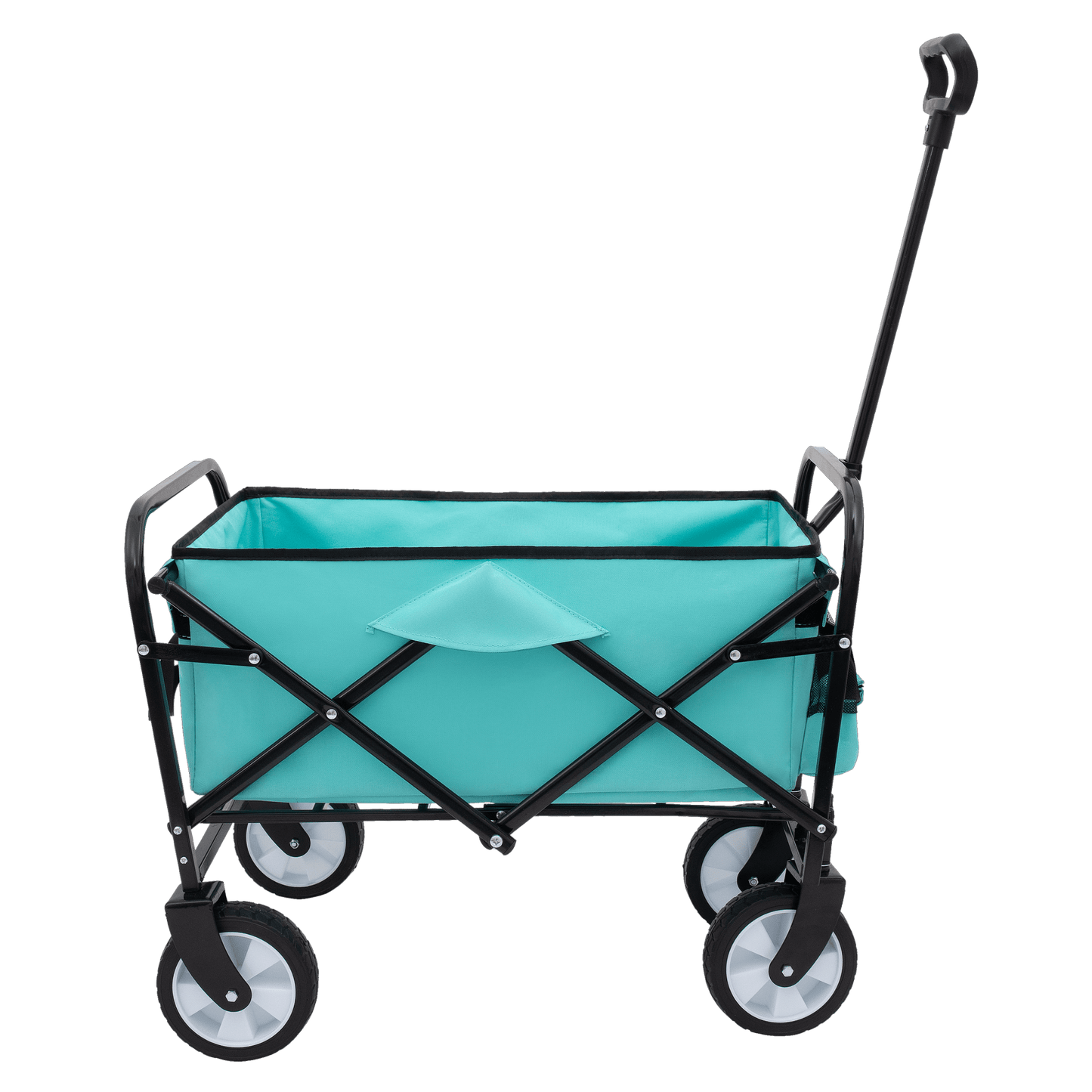 Heavy Duty Collapsible Beach Wagon Utility Cart For Camping Shopping Gardening Fishing Supports 225lbs All-Terrain Wheels Green