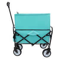 Heavy Duty Collapsible Beach Wagon Utility Cart For Camping Shopping Gardening Fishing Supports 225lbs All-Terrain Wheels Green