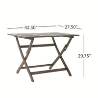 Versatile 43.5 Inch Foldable Table For Indoor And Outdoor Use