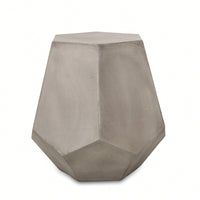 Light Grey Outdoor Side Table For Patio And Garden
