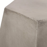 Light Grey Outdoor Side Table For Patio And Garden