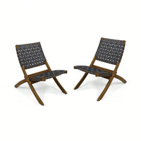 Set Of 2 Portable Foldable Chairs For Outdoor And Indoor Use