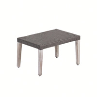 Stylish Wooden And Wicker Ottoman For Versatile Home Decor And Comfort