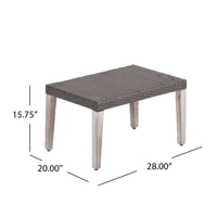 Stylish Wooden And Wicker Ottoman For Versatile Home Decor And Comfort