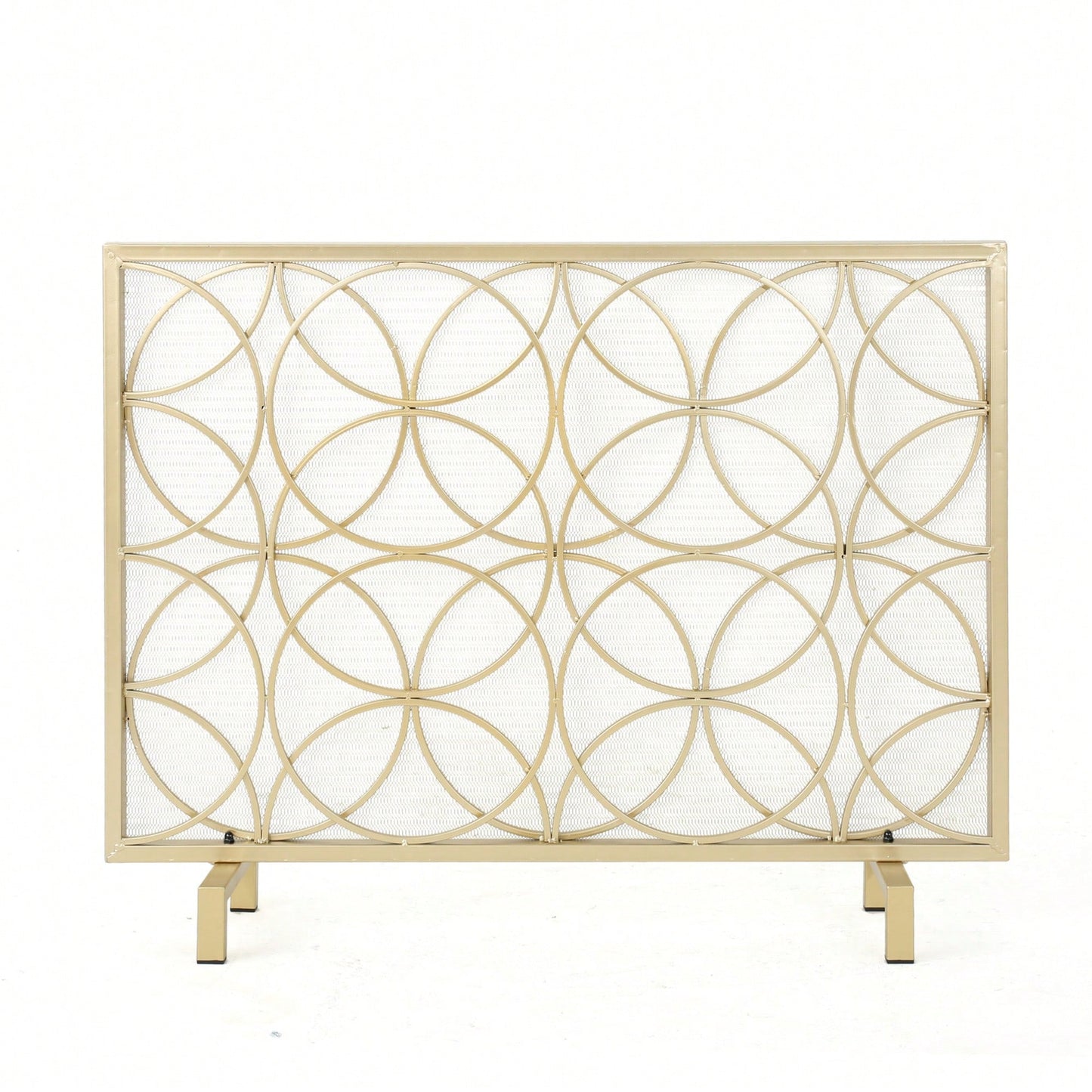 Elegant Fire Screen For Home Decor And Safety - Durable Metal Design With Stylish Finish