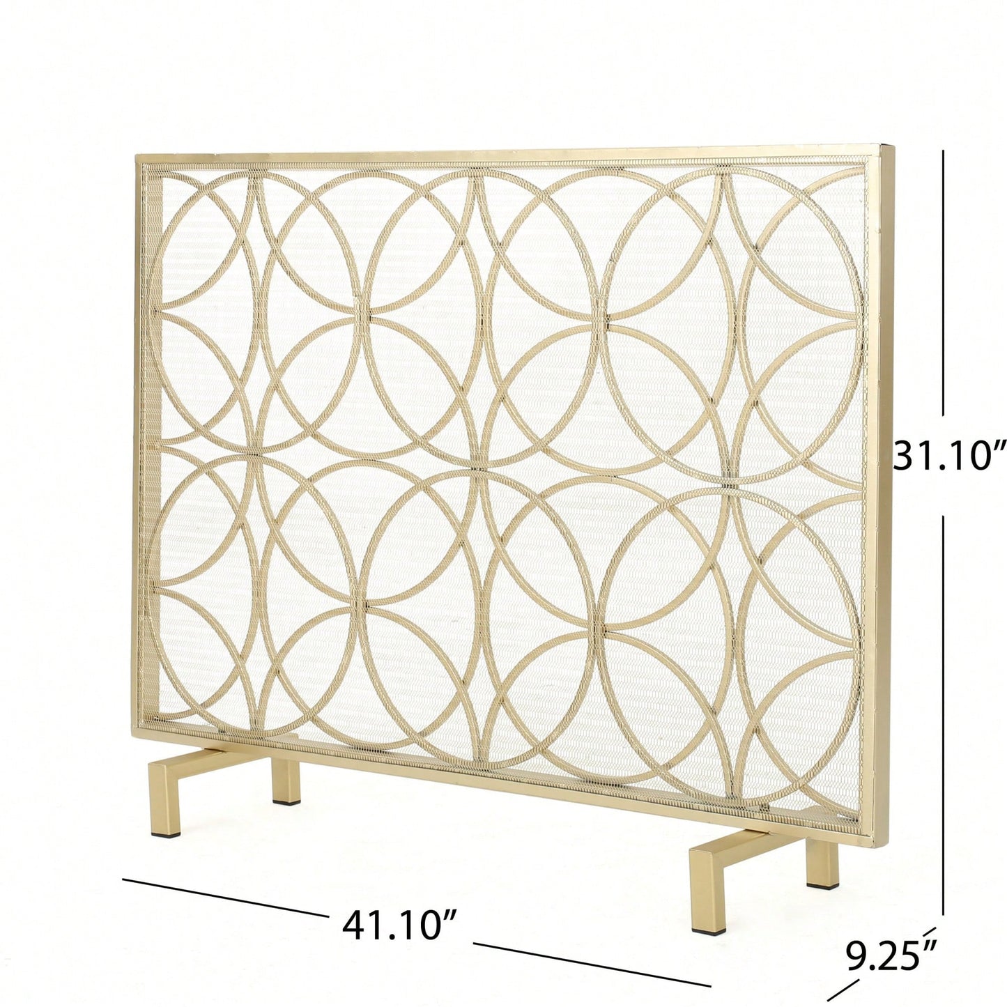 Elegant Fire Screen For Home Decor And Safety - Durable Metal Design With Stylish Finish