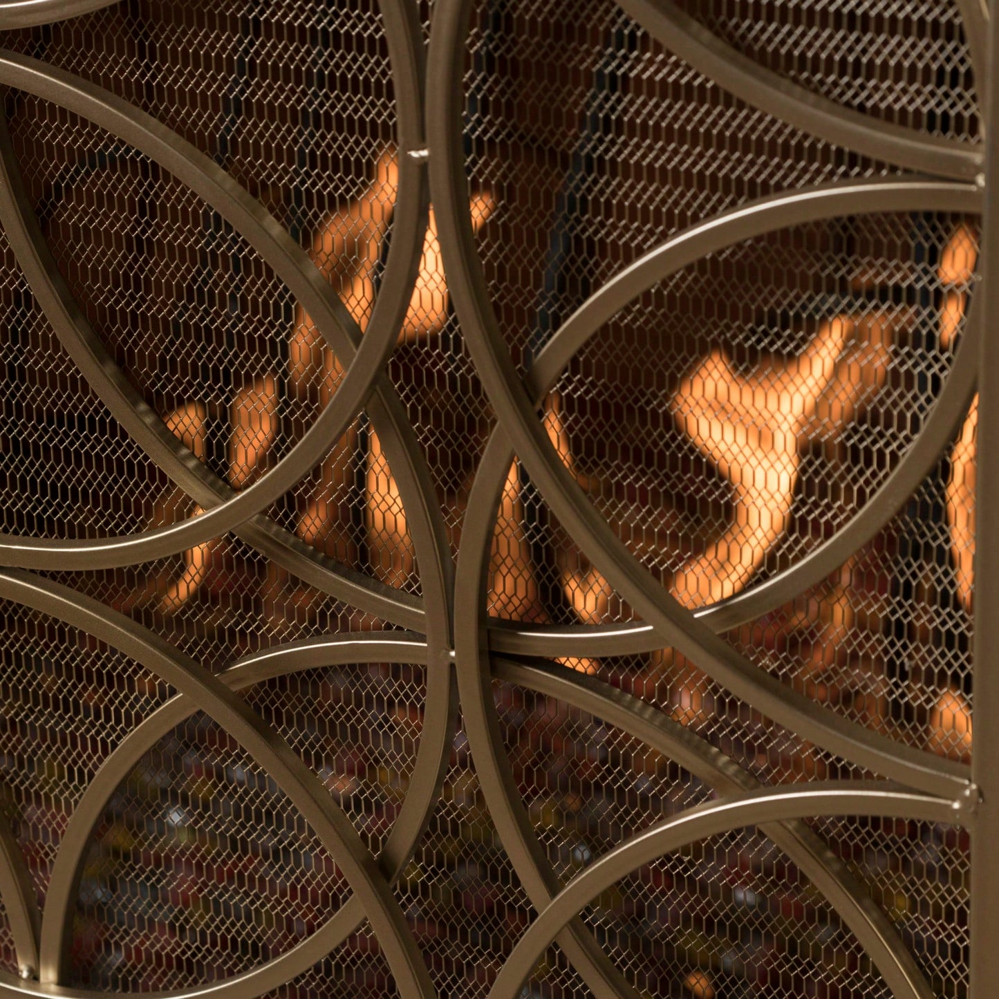 Elegant Fire Screen For Home Decor And Safety - Durable Metal Design With Stylish Finish