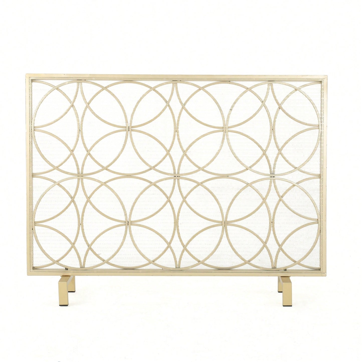 Elegant Fire Screen For Home Decor And Safety - Durable Metal Design With Stylish Finish