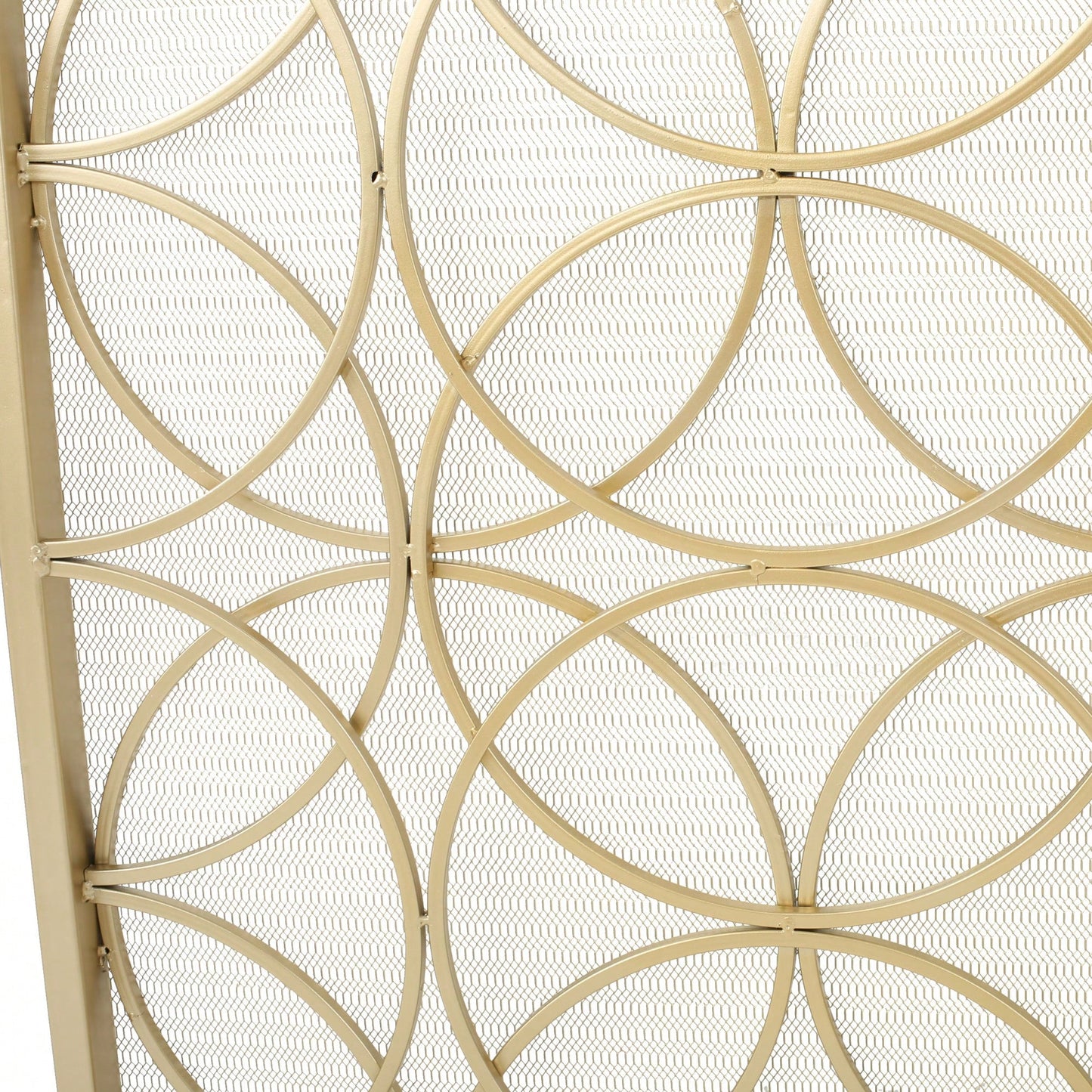 Elegant Fire Screen For Home Decor And Safety - Durable Metal Design With Stylish Finish
