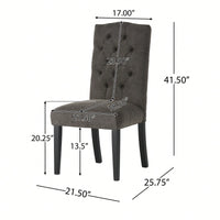 Elegant Tufted Dining Chairs Set Of 2 For Modern Home Decor