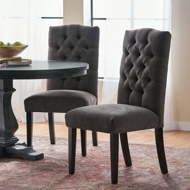 Elegant Tufted Dining Chairs Set Of 2 For Modern Home Decor