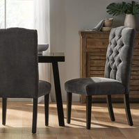 Elegant Tufted Dining Chairs Set Of 2 For Modern Home Decor
