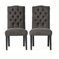 Elegant Tufted Dining Chairs Set Of 2 For Modern Home Decor