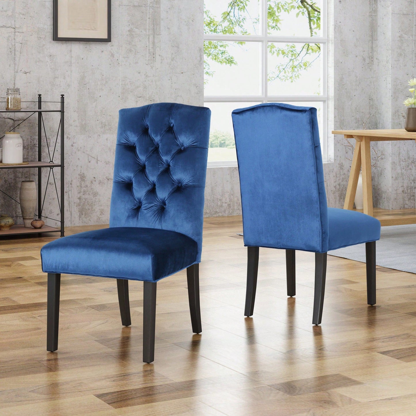 Elegant Tufted Dining Chairs Set Of 2 For Modern Home Decor