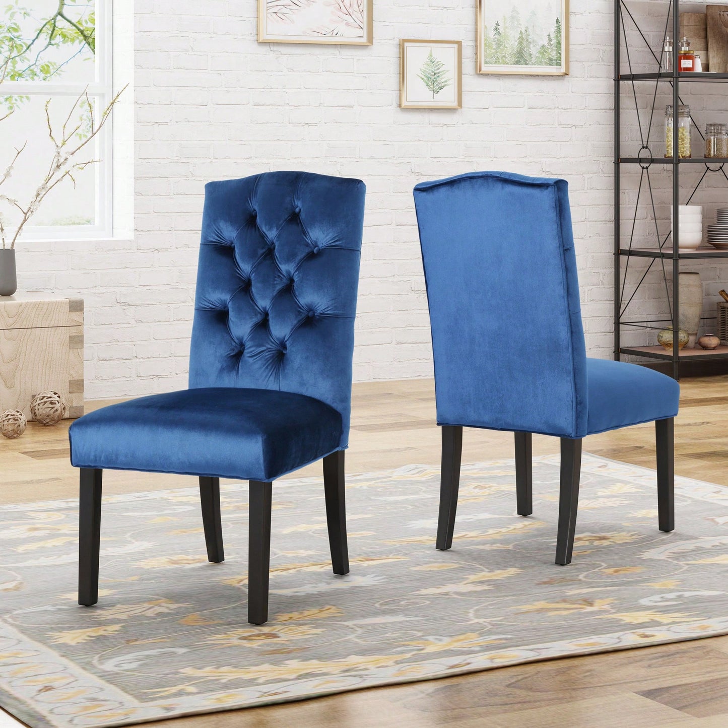 Elegant Tufted Dining Chairs Set Of 2 For Modern Home Decor