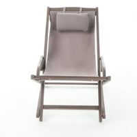 Sling Chairs Set Of 2 For Outdoor And Indoor Relaxation Grey