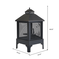 Outdoor Metal Heating Furnace For Backyard Fire Pit And Patio Warmth