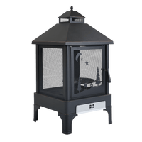 Outdoor Metal Heating Furnace For Backyard Fire Pit And Patio Warmth