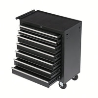 Multifunctional 7-Drawer Rolling Tool Chest With Wheels For Garage Workshop And Repair Shop Storage