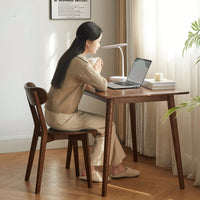 Natural FAS Grade Oak Dining Chair Solid Wood Simple Design 46.5x54x80cm Ideal For Living Room