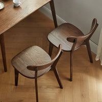 Natural FAS Grade Oak Dining Chair Solid Wood Simple Design 46.5x54x80cm Ideal For Living Room