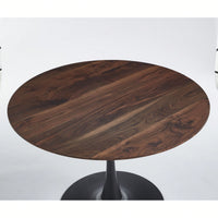 Mid-Century Round MDF Dining Table For 4-6 People Pedestal Base Coffee Table Leisure End Table