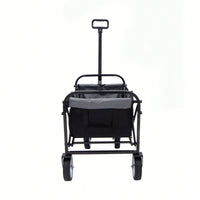 Collapsible Utility Wagon With All-Terrain Wheels For Beach Camping Shopping And Gardening Supports 225lbs