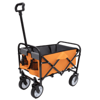 Collapsible Utility Wagon With All-Terrain Wheels For Beach Camping Shopping And Gardening Supports 225lbs
