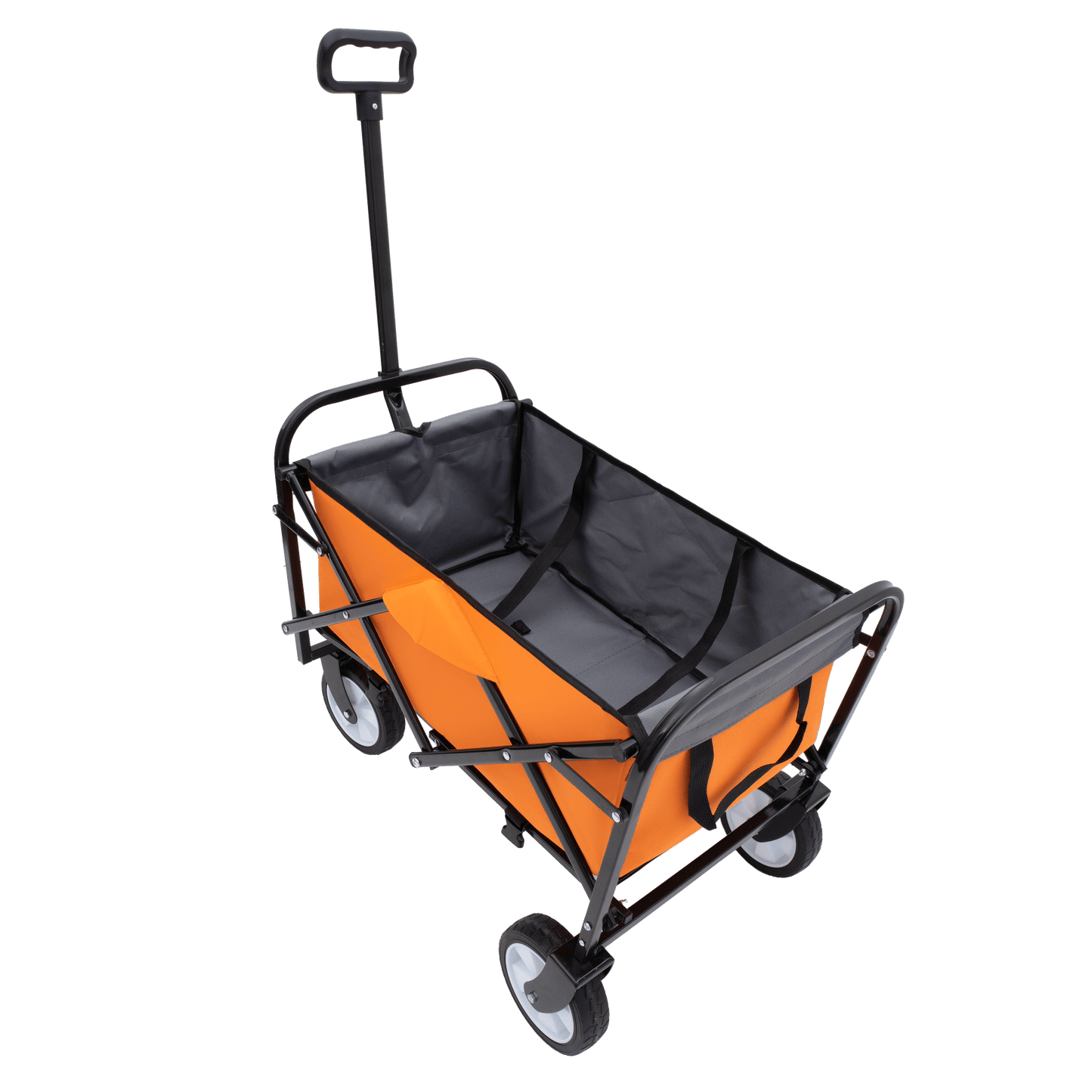 Collapsible Utility Wagon With All-Terrain Wheels For Beach Camping Shopping And Gardening Supports 225lbs