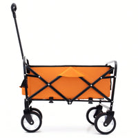 Collapsible Utility Wagon With All-Terrain Wheels For Beach Camping Shopping And Gardening Supports 225lbs