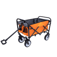 Collapsible Utility Wagon With All-Terrain Wheels For Beach Camping Shopping And Gardening Supports 225lbs