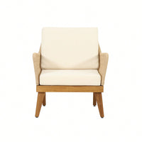 Elegant Upholstered Club Chair For Living Room And Office Use