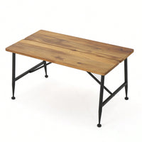 Industrial Wood And Metal Coffee Table For Modern Living Spaces