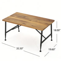 Industrial Wood And Metal Coffee Table For Modern Living Spaces