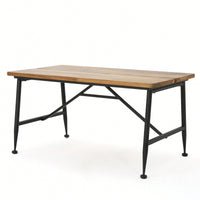 Industrial Wood And Metal Coffee Table For Modern Living Spaces
