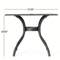 Elegant 37 Inch Square Dining Table For Modern Home Decor And Stylish Gatherings