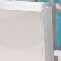 29.5 Inch Barstools With Silver Aluminum Frame And Grey Mesh Seating - Set Of 2