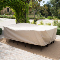 Heavy-Duty Outdoor Dining Set Cover Waterproof UV Resistant Protection For Patio Furniture