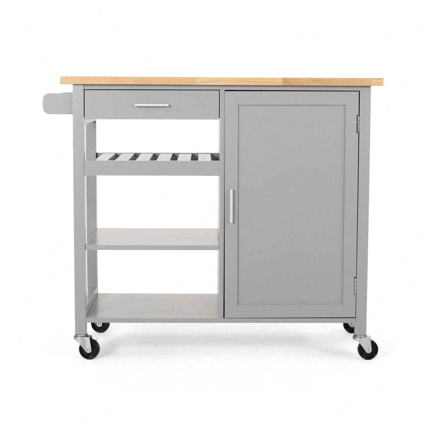 Versatile Rolling Kitchen Cart With Storage And Adjustable Shelves For Dining And Cooking Needs