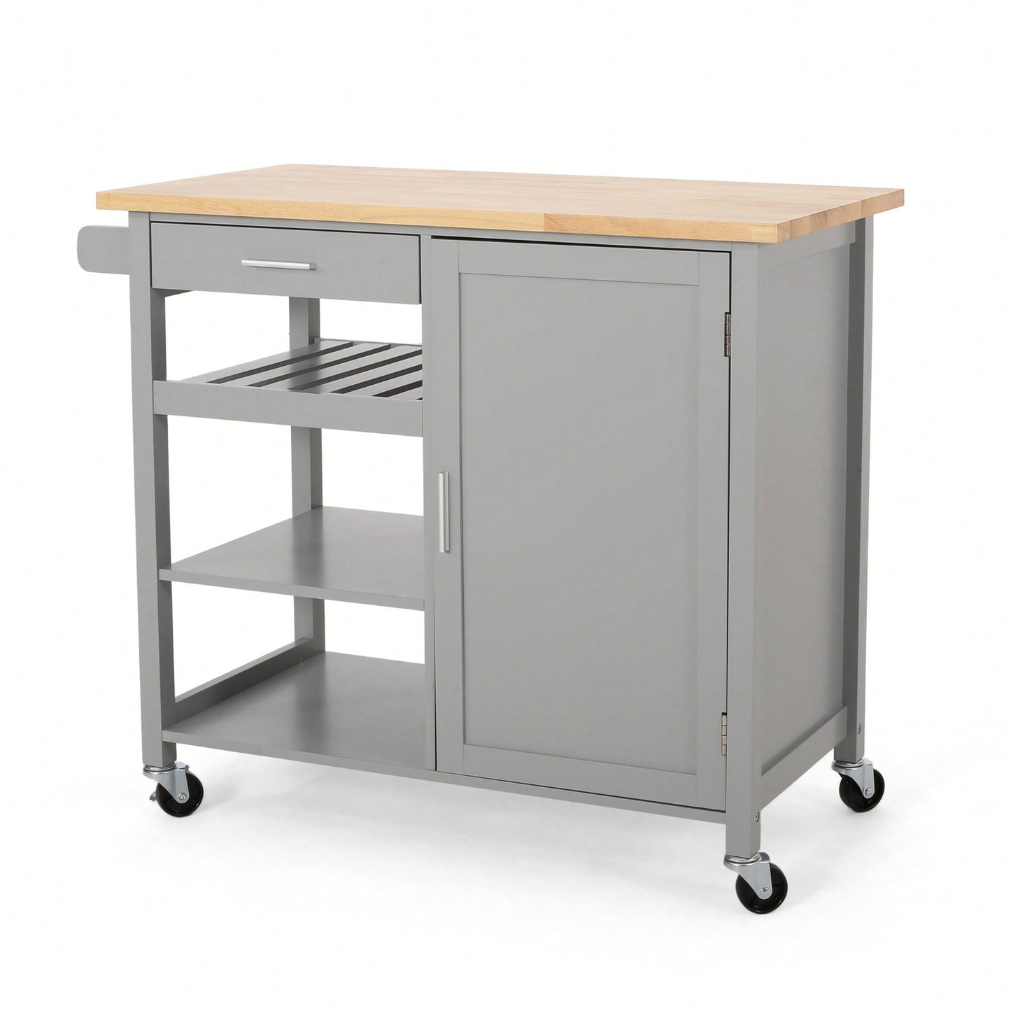 Versatile Rolling Kitchen Cart With Storage And Adjustable Shelves For Dining And Cooking Needs