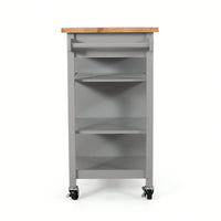 Versatile Rolling Kitchen Cart With Storage And Adjustable Shelves For Dining And Cooking Needs